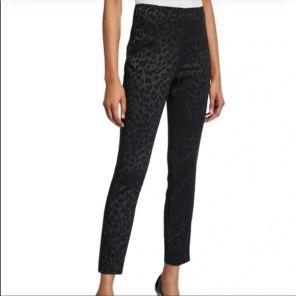 Veronica Beard Honolulu black leopard pants - Picture 1 of 8